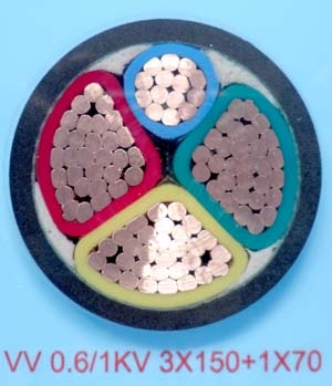 4 core XLPE PVC copper aluminum steel armoured power cable